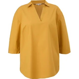 s.Oliver - Bluse mit aufknöpfbarem Saum, Damen, gelb, 46