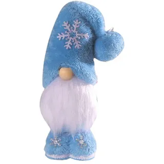 BEBIKR Weihnachtliche stehende Schneeflocken-Zwerge, Ornament, abgestuftes Tablett, Dekoration für Weihnachten, Festival, Party, Küche, Esstisch, Weihnachtswichtel, Dekorationen