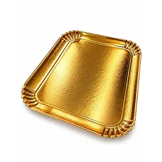 FaisTonGateau 25 Tabletts für Catering, Gold – Tablett 28 x 42 cm.
