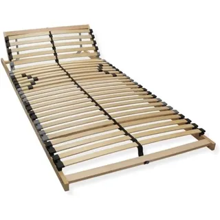 Premium Lattenrost 90x200, Punktelastischer 7 Zonen Lattenrahmen Buche, 28 Latten, Federholzrahmen made in germany, Lattenrost Kopfteil verstellbar,