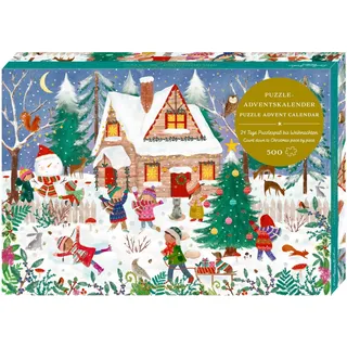 Coppenrath Verlag Puzzle-Adventskalender Fröhliche Winterzeit