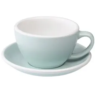 Café Latte Tasse mit Untertasse Loveramics Egg River Blue, 300 ml