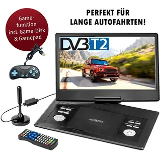 Reflexion DVD1424 tragbarer DVD-Player mit 14 drehbares LCD-Display