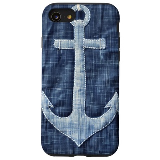 Hülle für iPhone SE (2020) / 7 / 8 Nautisch Blau Anker Nautisch Marine Segler Marine