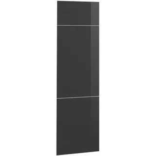 Vicco Kühlumbauschrank Küchenfront R-Line 59,6 x 196 cm Anthrazit Hochglanz