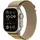 GPS 49 mm Titangehäuse natur, Alpine Loop Armband mandel M