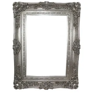 Casa Padrino Barock Wandspiegel 130 x 96 cm Silber
