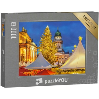 puzzleYOU Puzzle Weihnachtsmarkt in Berlin, 1000 Puzzleteile, puzzleYOU-Kollektionen Weihnachten