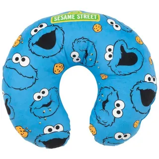 UNITED LABELS Sesamstraße Krümelmonster Allover Reise Nackenkissen 0 x 0 cm Blau