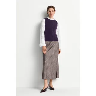 richroyal Maxirock Damen Kariert Braun 40