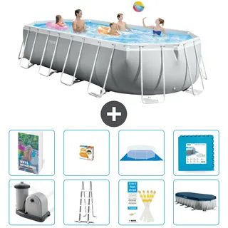 Prism Frame Pool Oval - 610x305x122 Cm - 9-teilig  S570
