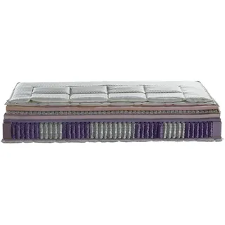 Novel Boxspringmatratze, Grau, Weiß, Textil, H4, 7-Zonen, Höhe ca. 18 cm, Füllung: Polyester, 100x200 cm, Oeko-Tex® Standard 100, Ober- und Unterseite versteppt, optimale Belüftung, Tragegriffe, atmungsaktiv, alternative Größen erhältlich, Schlafzimmer, Matratzen Shop, Matratzen, Boxspringmatratzen