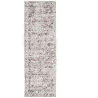 benuta George Kurzflorteppich 80 x 240 cm Creme/Taupe