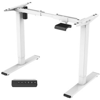 FLEXISPOT Schreibtisch EG1/EF1/EP1 (1-St), Elektrisch höhenverstellbares Tischgestell EF1, grau/schwarz/weiß weiß