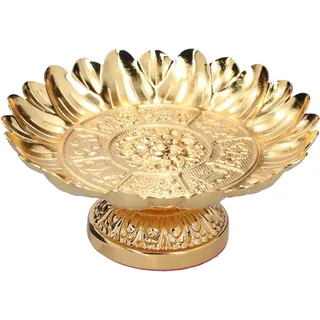 Goldfarbene Obstschale Auf Einem Ständer Für Die Küchentheke, Vintage-dessertschale Für Vorspeisen Und Partys, Elegant Und Praktisch