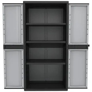 Kreher Mehrzweckschrank XXL Kunststoffschrank 'Kreher Jumbo' mit 3 höhenverstellbaren Böden