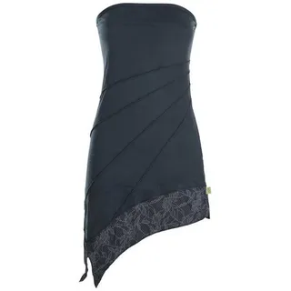 Vishes Sommerkleid Mini Bandeau Kleid Sommerkleid Patchworkkleid Tunika, Boho, Hippie Style schwarz 38
