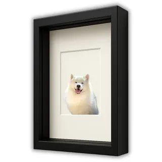 Tiefer 3D-Rahmen 30x40 cm für Moosbastelarbeiten für Fotos, Farbe schwarz