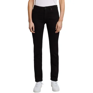ESPRIT Damen Stretch denim Jeans, Black Rinse, 26W / 32L EU - 26W / 32L