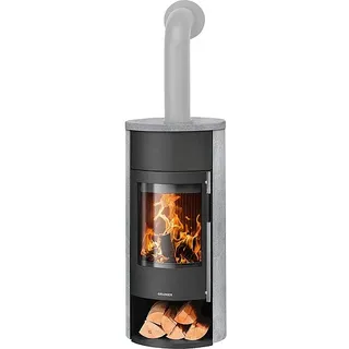 Kaminofen Oranier Polar Neo Aqua, wasserführend, Speckstein / Stahl schwarz, 10 kW - 7616 52