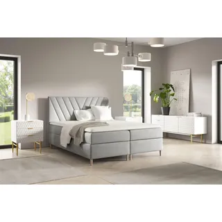 Fun Möbel Boxbett 180 x 200 cm Grau