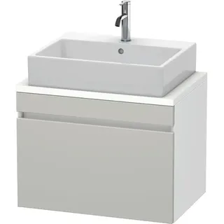 Duravit DuraStyle Waschtisch-Unterschrank DS530100718 70 x 47,8 cm, betongrau/weiß matt, für Konsole, 1 Auszug