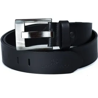 Cipo & Baxx Ledergürtel Herren Gürtel BA-C-2163 (1-St) Casual Style mit Markenschriftzug schwarz 90cm