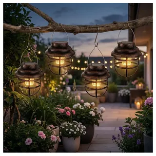 GLOBO Led Solar Pendellaterne 4er Set
