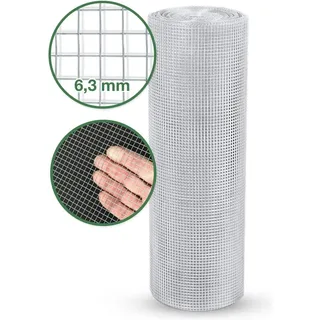 Floordirekt Drahtgitter verzinkt 1 x 5 m Silber