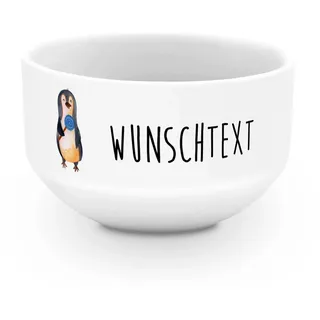 Mr. & Mrs. Panda Schüssel personalisiert Pinguin Lolli - Personalisierte Geschenke, mit Namen, Müslischale, Rabauke, Süßigkeiten, Suppenschüssel, Müslischüssel, Rebell, Unvernünftig