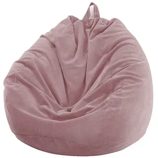 Diwzbyn Sitzsack Sitzsackstuhl für Kinder und Erwachsene, nur Bezug (Keine Füllung), für Sofa-Stofftiere rosa 70 cm x 80 cm