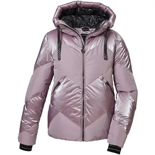 KILLTEC Damen Skijacke/Funktionsjacke in Daunenoptik mit abzippbarem Schneefang KSW 100 WMN SKI QLTD JCKT, hell malve, 38, 42036-000