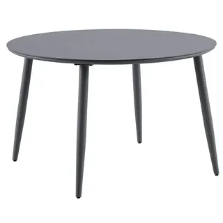 Sunfun Solo Balkontisch rund  (Ø x H: 120 x 74 cm, Aluminium, Sintered Stone, Night-Grey)