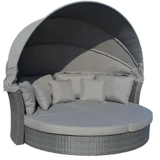 Sonneninsel Deluxe Aluminium Schwarz / Hellgrau