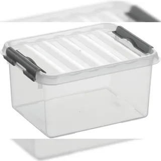 SUNWARE Q-line Aufbewahrungsbox 20 x 15 x 10,5 cm 2-tlg. transparent