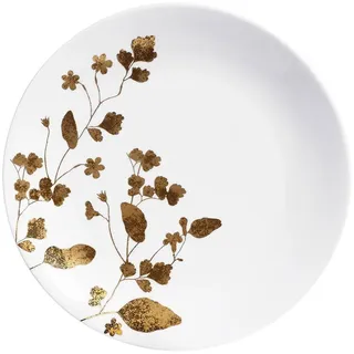 Wedgwood Vera Jardin Salatteller, 20,3 cm, Weiß und Gold