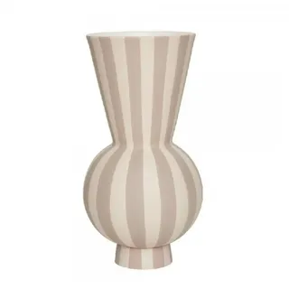OYOY Dekovase Oyoy Vase Toppu Clay-Weiß (14,5x28 cm)