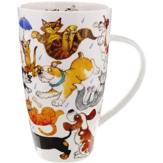 Raining Cats and Dogs Mug - Henley Shaped - By Dunoon by Dunoon