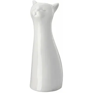 Hutschenreuther Katzen-Vase Weiss Vase 20cm, Porzellan, Multicolor