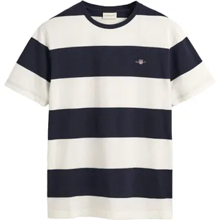 GANT Bar Stripe Kurzarm-T-Shirt Eggshell M