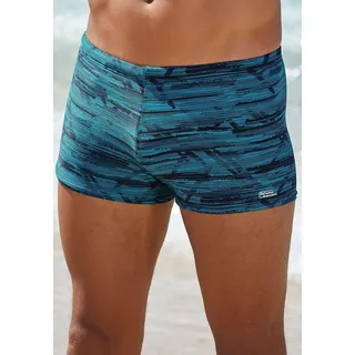 Herren Boxer-Badehose türkis|navyblau XL