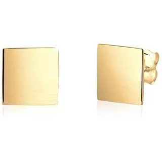 Elli Ohrstecker Viereck Geo Gold 925 Sterling Silber onesize