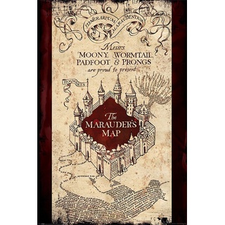 Harry Potter - The Marauders Map - Film Fantasy Familie Kino Poster Druck - Grösse 61x91,5 cm