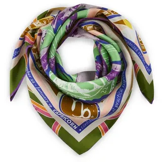 Codello Exklusives Sternzeichen-Tuch aus reiner Seide - 65 x 65 cm