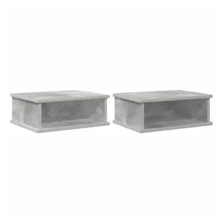 vidaXL Nachtschrank 2 pcs 40 x 31 x 15 cm Grau