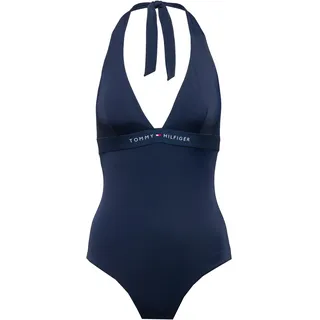 Tommy Hilfiger Badeanzug Damen in dark night navy, Größe S - blau