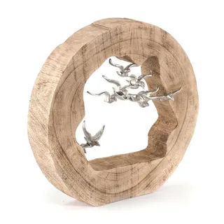 DESIGN DELIGHTS Design Skulptur, Natur, Holz 36x35x8 cm, Dekoration, Skulpturen | Dekoobjekte, Skulpturen
