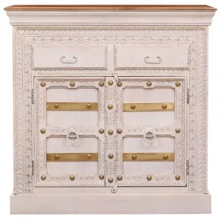 Marrakesch Orient & Mediterran Interior Sideboard Möbel Schrank Benicioni Landhaus Massivholz 100cm Deko Handarbeit