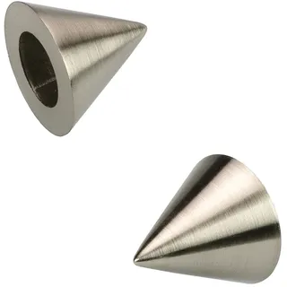 LIEDECO Gardinenstangen-Endstück Cone Ø 16 mm 3 cm Silber
