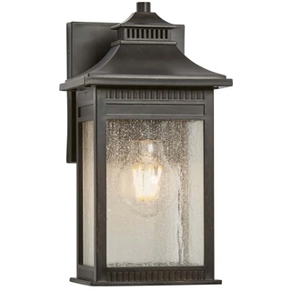Außenleuchte Laterne Wandlampe Gartenlampe Bronze H 28,3 cm Veranda IP44